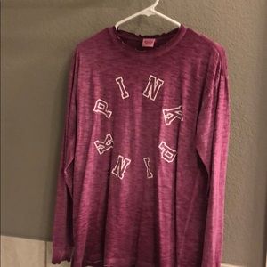 Pink long sleeve shirt